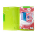 Flamingo Folder Plastic 1162A A4 with Top & Side Swing Clip, Green