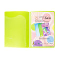 Flamingo Folder Plastic 1172A A4 6 Pockets with Name Card Holder, Green
