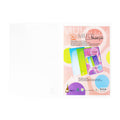 Flamingo Folder Plastic 1172A A4 6 Pockets with Name Card Holder, Clear