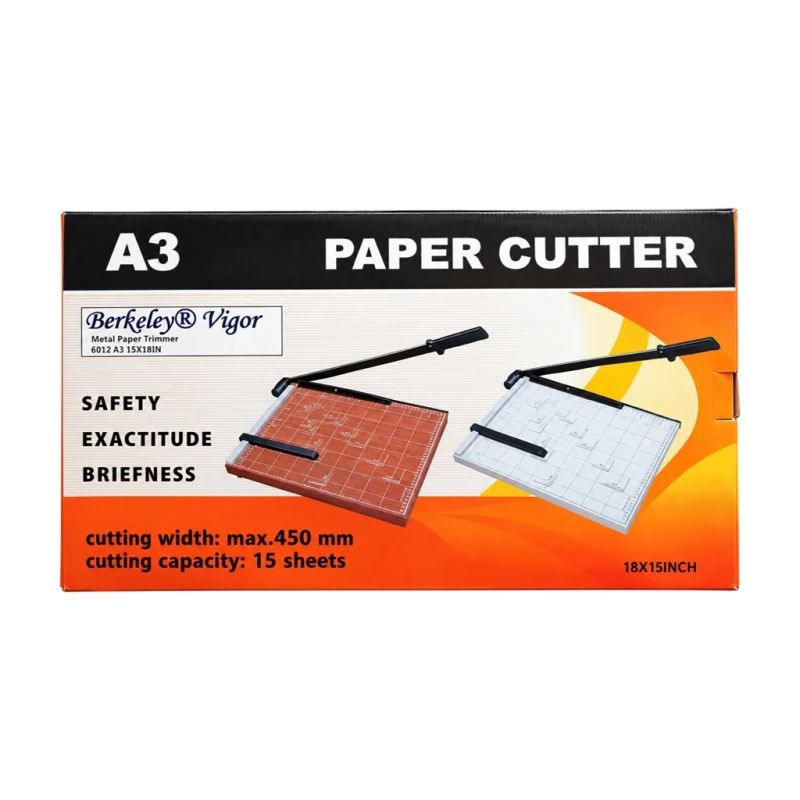 Berkeley Vigor Paper Trimmer Metal A3 15x18 inches 6012 - Office Essentials