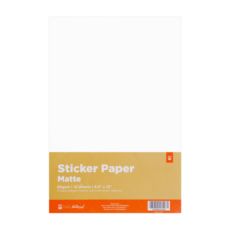 Best Buy Matte Sticker Paper 10's Hp-230110-5 80gsm Long