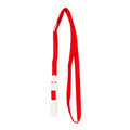 Lanyard with Plastic Buckle Clip Red No. 3 - School & Office Supplies - ID Holder