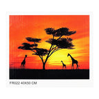 Skylar Paint By Numbers FR022 Framed 40x50cm African Sunset - Arts & Crafts