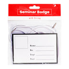 Best Buy Seminar ID Badge with String 3.75x4.25mm SB-001 - School & Office Supplies