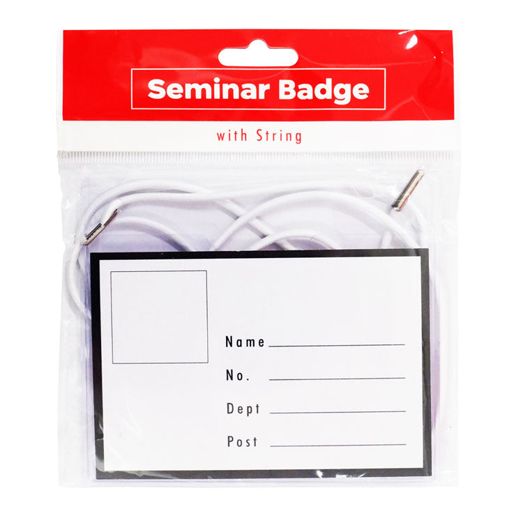 Best Buy Seminar ID Badge with String 3.75x4.25mm SB-001 - School & Office Supplies