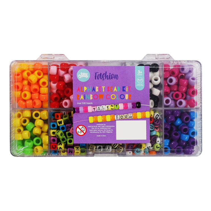 House Creativity Beads Kit DY04661 Alphabet-Bright Colors - Arts & Crafts Supplies