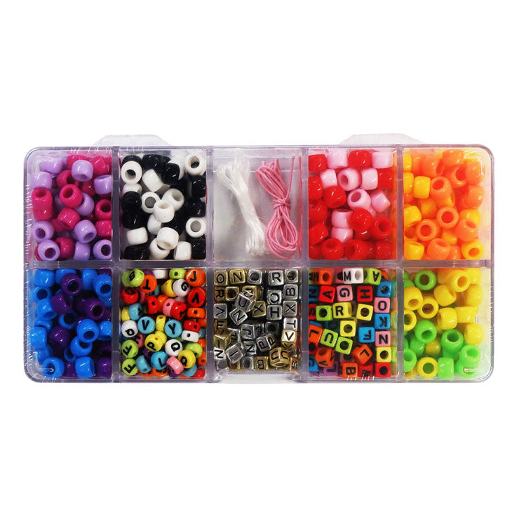 House Creativity Beads Kit DY04661 Alphabet-Bright Colors - Arts & Crafts Supplies