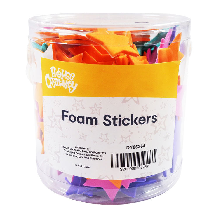 House Creativity Foam Sticker Tub DY06264 Stars - Arts & Crafts Supplies - Stickers