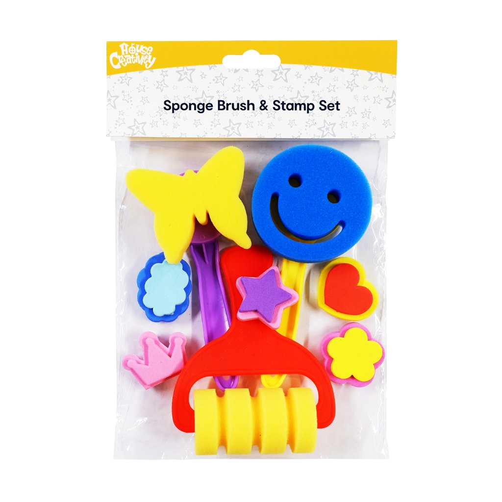 House Creativity Brush Set Dy06334 Sponge And Stamp - Arts & Crafts Supplies