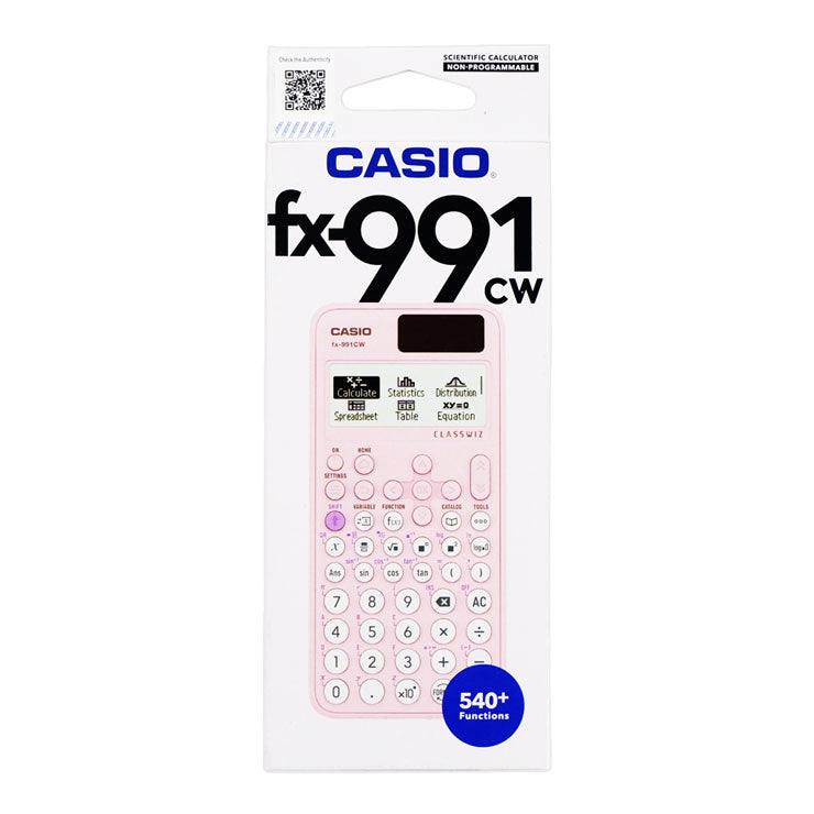 Casio Scientific Calculator FX-991CW MT Pink 552 Function - School Equipment