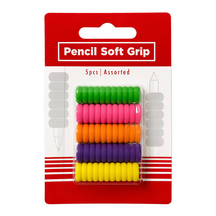 Best Buy Pencil Soft Grip Assorted 5's - School & Office Supplies