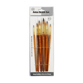 Keep Smiling Brush Set A6119R Round 6 Pieces - Arts & Crafts Supplies