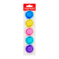 Best Buy Magnet Button 40mm 5's Transparent Assorted Color - Magnets