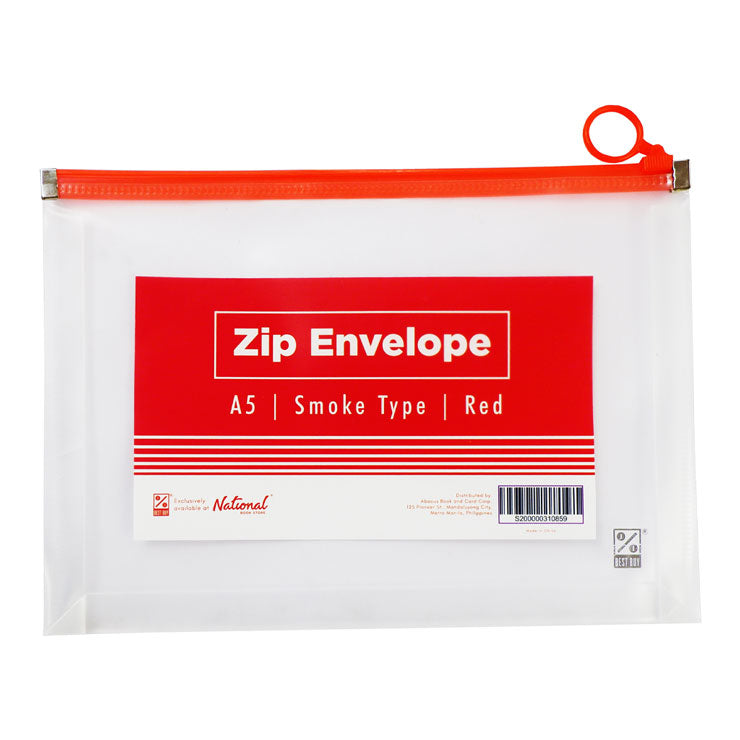 Best Buy Zip Envelope A5 Red Zip Smoke Type Expandable - School & Office Supplies - Filing