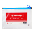 Best Buy Zip Envelope A5 Blue Zip Smoke Type Expandable - School & Office Supplies - Filing