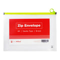 Best Buy Zip Envelope A4 Green Zip Smoke Type Expandable - School & Office Supplies - Filing