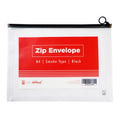 Best Buy Zip Envelope A4 Black Zip Smoke Type Expandable - School & Office Supplies - Filing