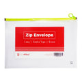 Best Buy Zip Envelope Long Green Zip Smoke Type Expandable - School & Office Supplies - Filing