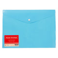 Best Buy Plastic Envelope Long Blue Macaroon Button Type - School & Office Supplies - Filing