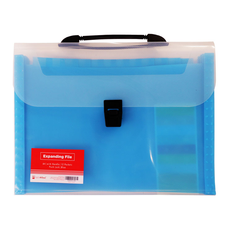 Best Buy Expanding File with Handle A4 – Blue, 12-Pocket Divider - School & Office Supplies