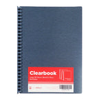 Best Buy Clearbook Refillable WW-83S-FC-BL Long 20 Sheets 27 Holes, Metallic Blue - Office Supplies