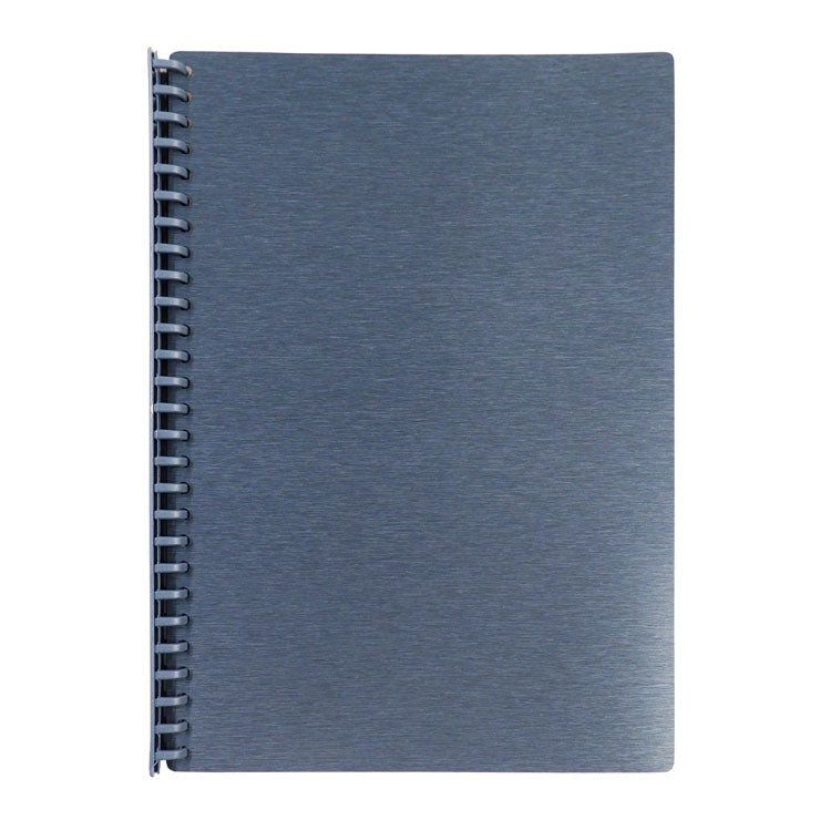 Best Buy Clearbook Refillable WW-83S-FC-BL Long 20 Sheets 27 Holes, Metallic Blue - Office Supplies