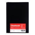 Best Buy Clearbook Refillable WW-83S-FC-BK Long 20 Sheets 27 Holes, Metallic Black