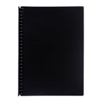 Best Buy Clearbook Refillable WW-83S-FC-BK Long 20 Sheets 27 Holes, Metallic Black - Office Supplies
