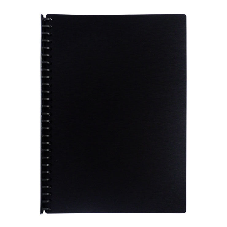 Best Buy Clearbook Refillable WW-83S-FC-BK Long 20 Sheets 27 Holes, Metallic Black - Office Supplies