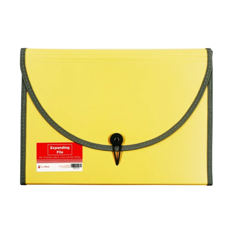 Best Buy Expanding File FFL-12-ye A4 Macaroon Yellow 13 pockets with Lining - Office Supplies