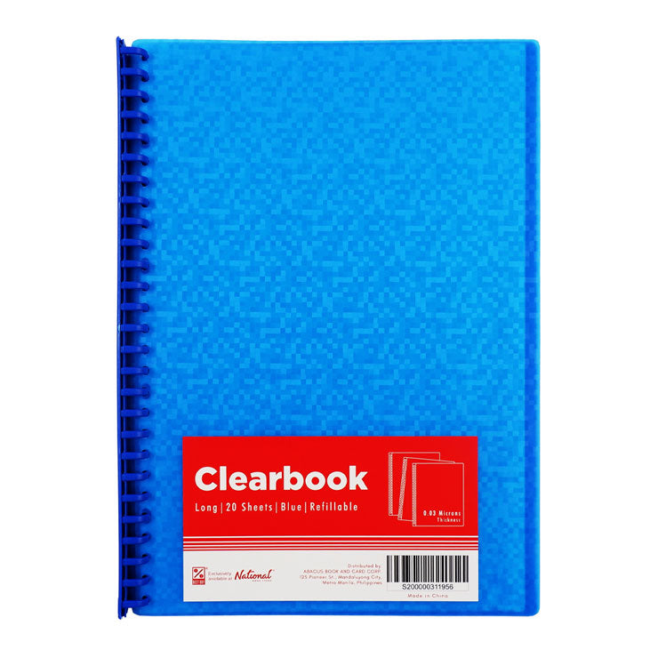 Best Buy Clearbook Refillable WW-83S-FC-blu Long Blue 20 sheets 27 holes Pixel Design