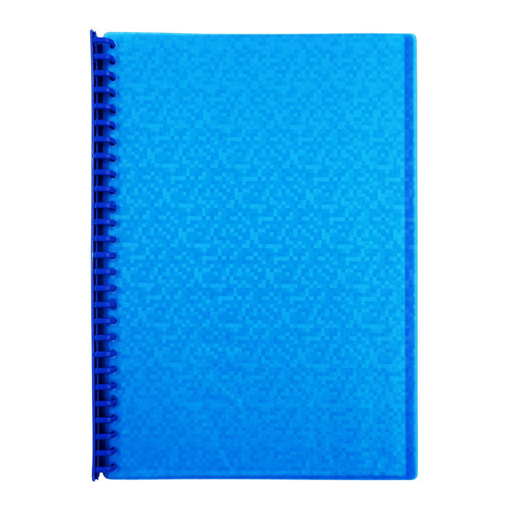 Best Buy Clearbook Refillable WW-83S-FC-blu Long Blue 20 sheets 27 holes Pixel Design