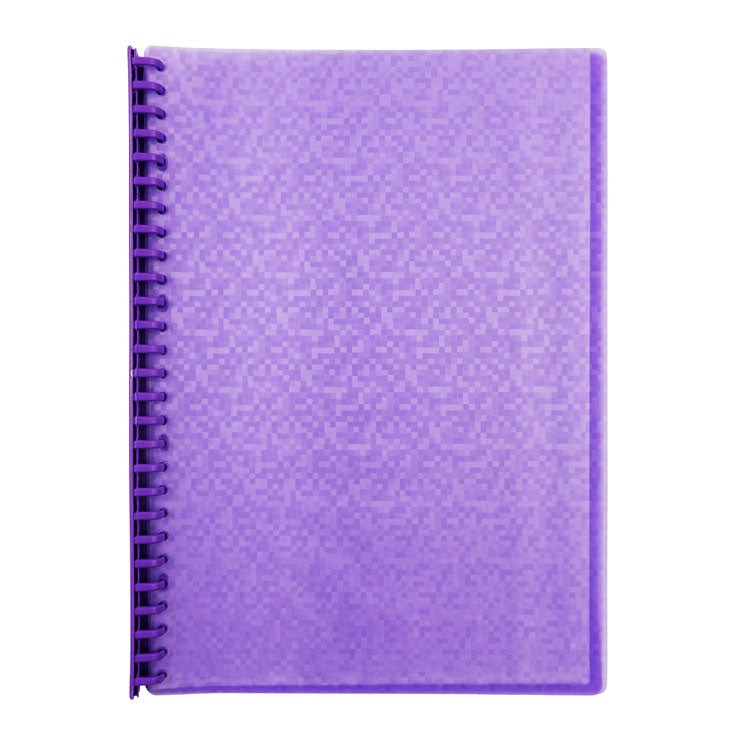 Best Buy Clearbook Refillable WW-83S-FC-pp Long Purple 20 sheets 27 holes Pixel Design