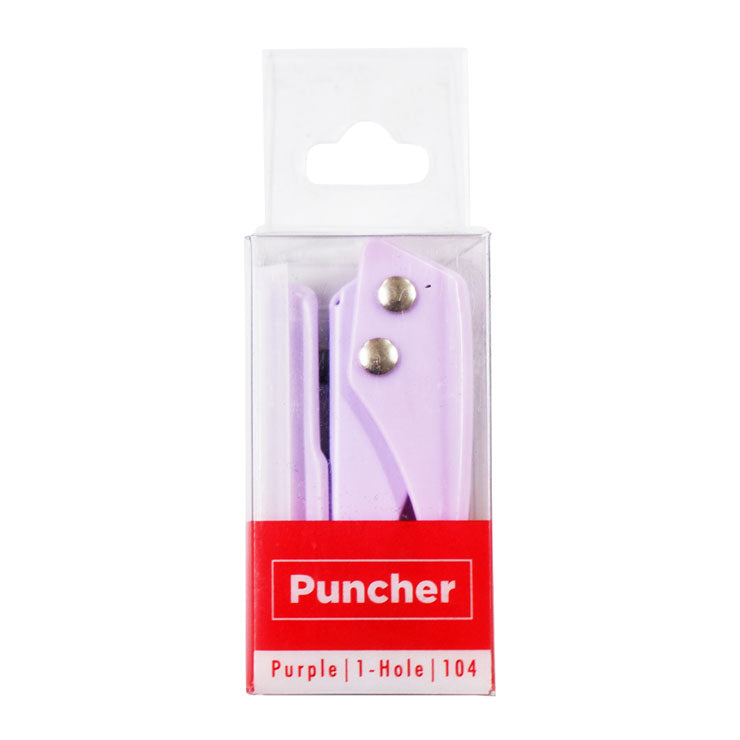 Best Buy Puncher 1 Hole Small 10 Sheets Purple 104 - School & Office Supplies
