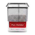 Best Buy Pen Holder BB-Meshs-Gry Gray Mesh Square - Desk Sorters & Trays