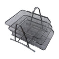 Best Buy Desk Tray BB-3L-Gry Gray 3Layer Mesh Foldable - Desk Sorters & Trays