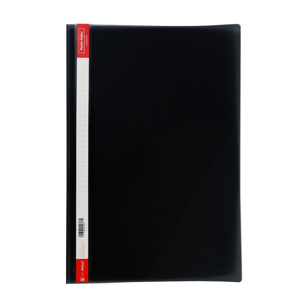 Best Buy Folder Plastic Zs-307L Long Black with Fastener Thick - Filing Supplies