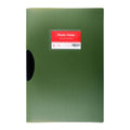 Best Buy Folder Plastic ZS-P214L Long Pull Clip with Name Card Holder, Green