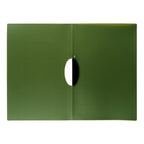 Best Buy Folder Plastic ZS-P214L Long Pull Clip with Name Card Holder, Green