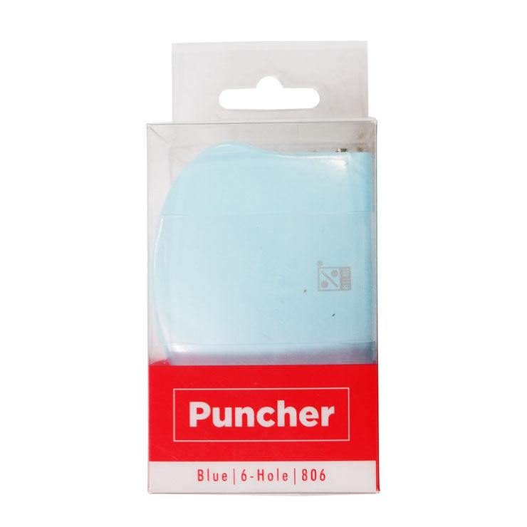 Best Buy Puncher 6 Hole 8 Sheets Blue 806 - School & Office Supplies - Staplers & Punches