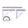 Best Buy Math Set 30cm Ruler + 10cm Protractor + 17 cm Triangle 2's Clear Kr971429 - School Supplies