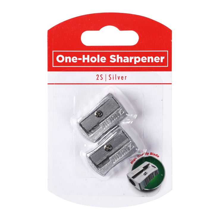 Best Buy One-Hole Sharpener Silver Metal KR971681 - School & Office Supplies