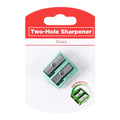 Best Buy Two-Hole Sharpener Colored Metal KR971867-G, Green - School & Office Supplies