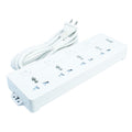 Kantt Extension Cord KAW-ECUO4S 4 Gang Universal, White - Home & Office Equipment