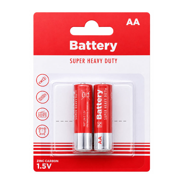 Best Buy Battery AA Heavy Duty 2 Pieces/Pack - Home & Office Supplies - Toys & Games Accessories
