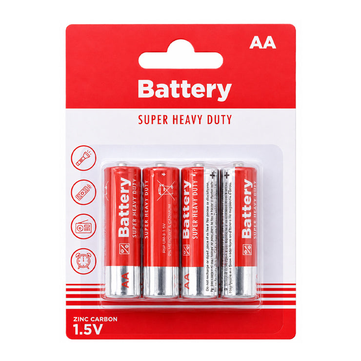 Best Buy Battery AA Heavy Duty 4 Pieces/Pack - Home & Office Supplies - Toys & Games Accessories