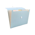 Topteam Expanding File T14275 A4 Blue 7 pockets with Tab Wheat Series Button Lock Eco Friendly