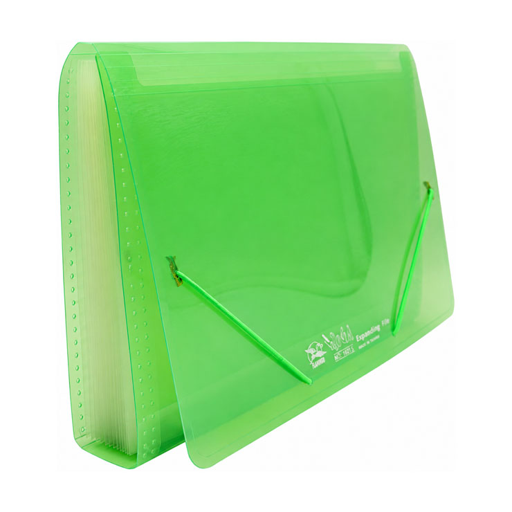 Flamingo Expanding File 23089 4401Z Green A4 13 Pockets Riga