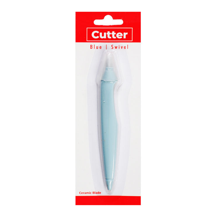 Best Buy Handheld Cutter Swivel Knife Ceramic Blade TPR+PP Blue XD-119-17X