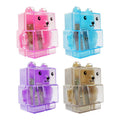 Two-Hole Sharpener Bear-1 Transparent No. 10 (color may vary)